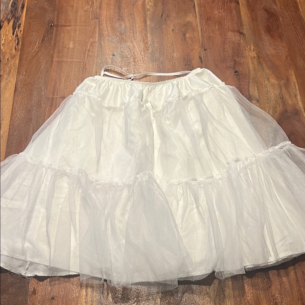 Petticoat- White Tulle- 2 layers